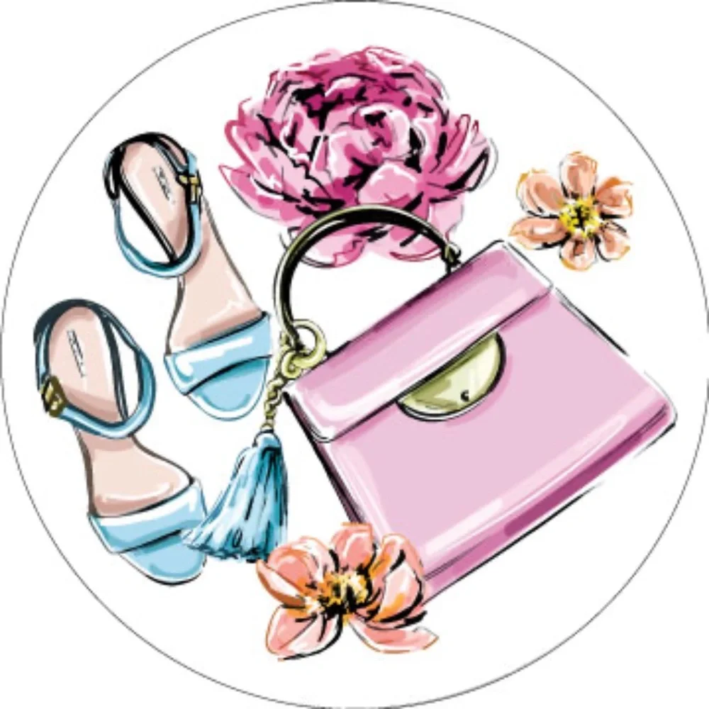 x60 Handbag Shoes Stickers Fashion Scrapbook Planner Stickers